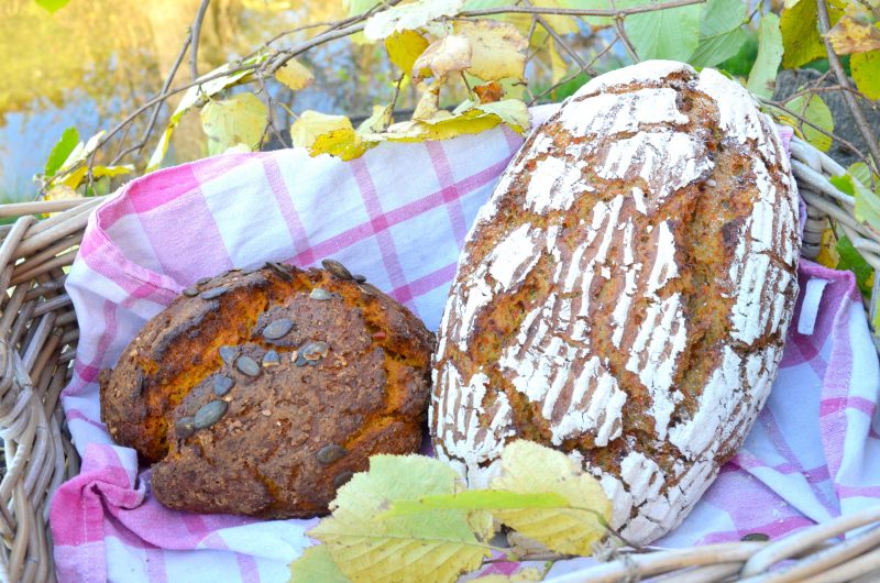 Kürbisbrot Brot ohne Hefe