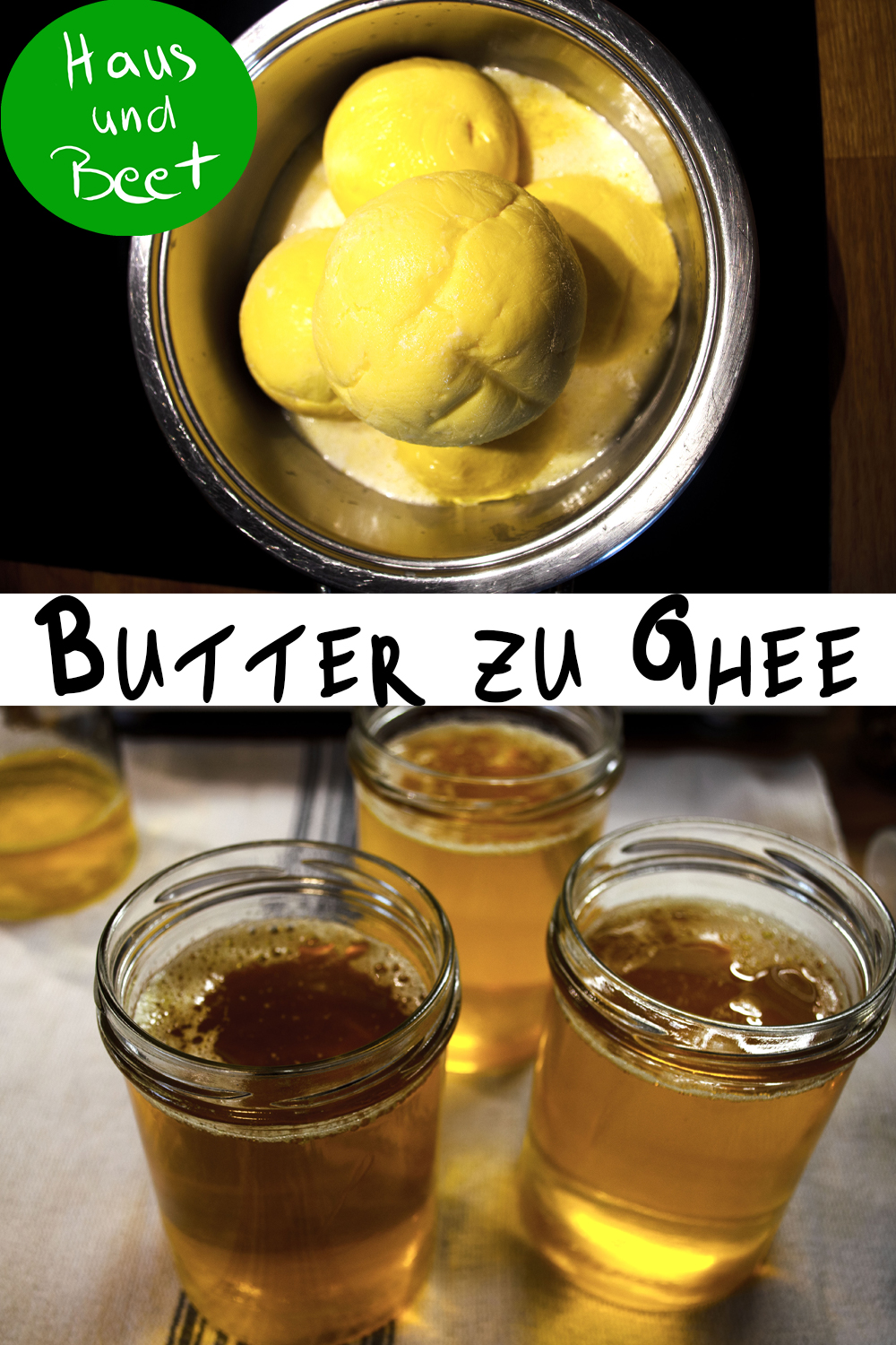 Ghee aus Butter