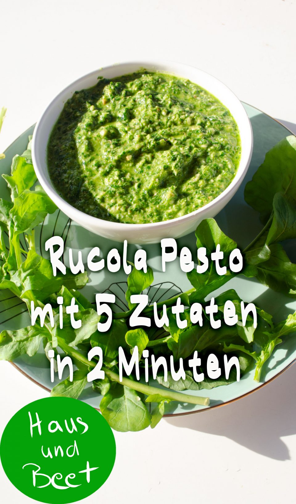 Rucola Pesto veganes Rezept
