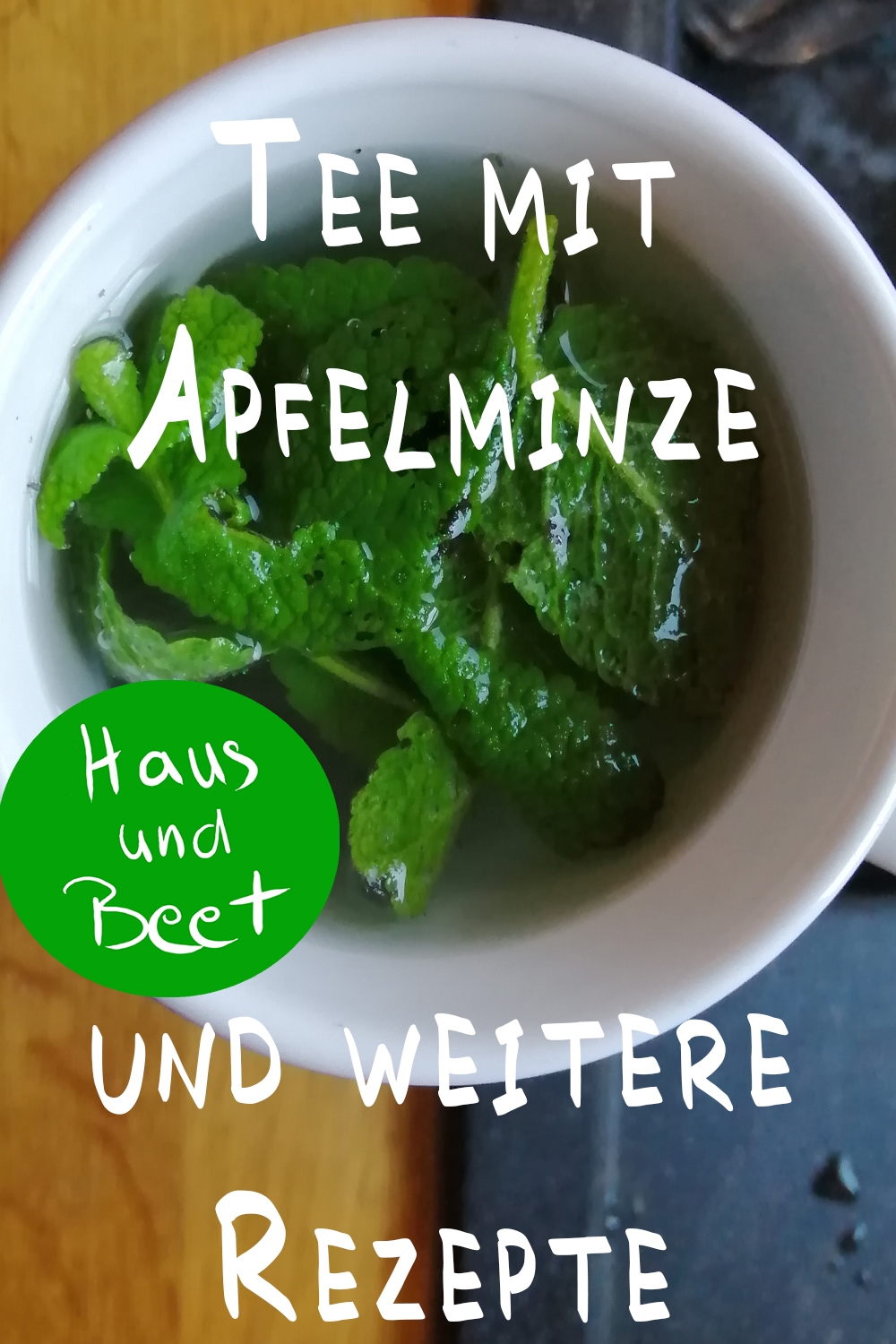 Apfelminze Tee trocknen oder frieren