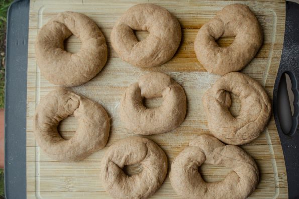 Bagel formen - mit der Zeit wird es definitiv besser!