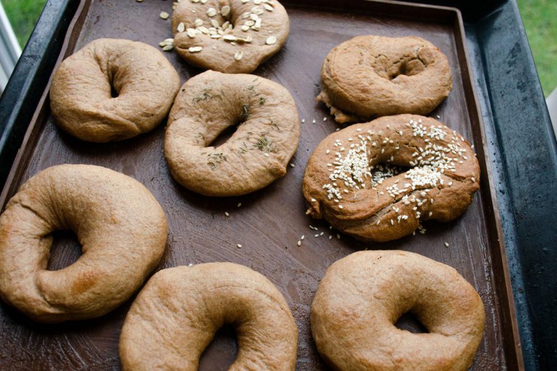 Bagel selber gebacken