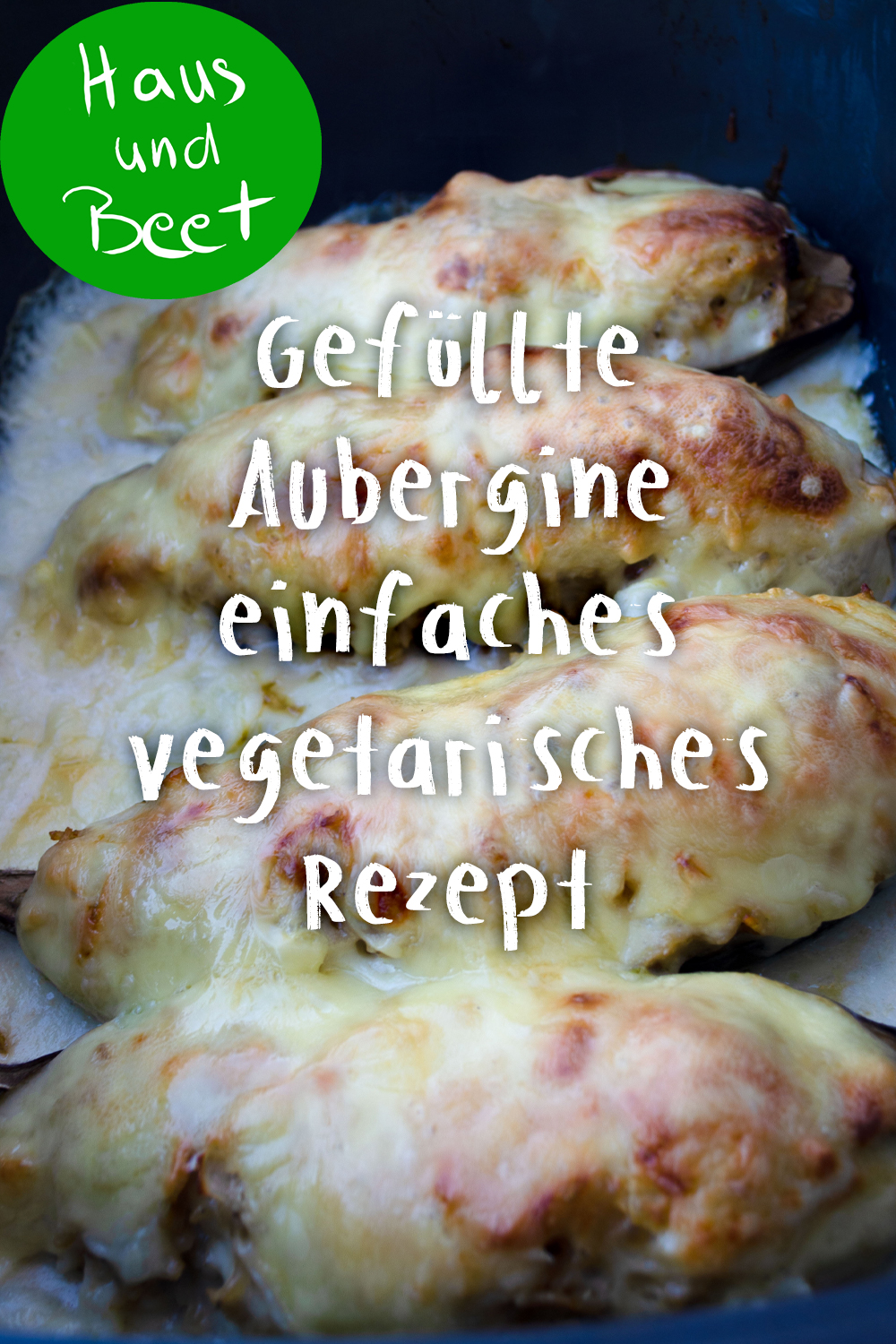 Gefüllte Aubergine vegetarisch