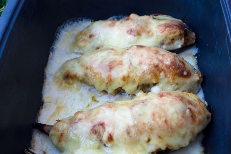 Gefüllte Aubergine