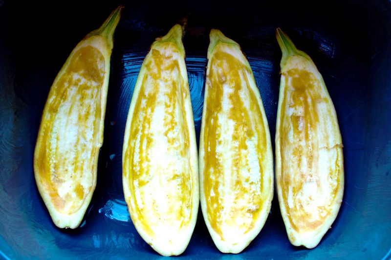 Gefüllte Aubergine