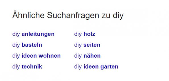 Google Suche DIY 2