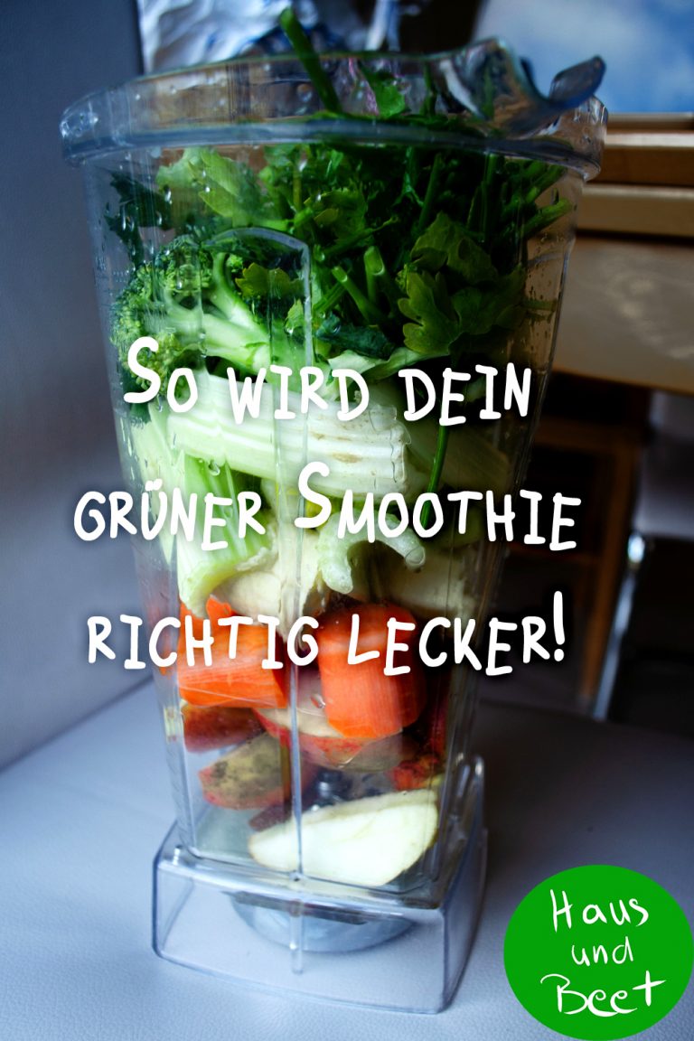 Rezept für Grüner Smoothie – vegan, schnell und gesund – Haus und Beet
