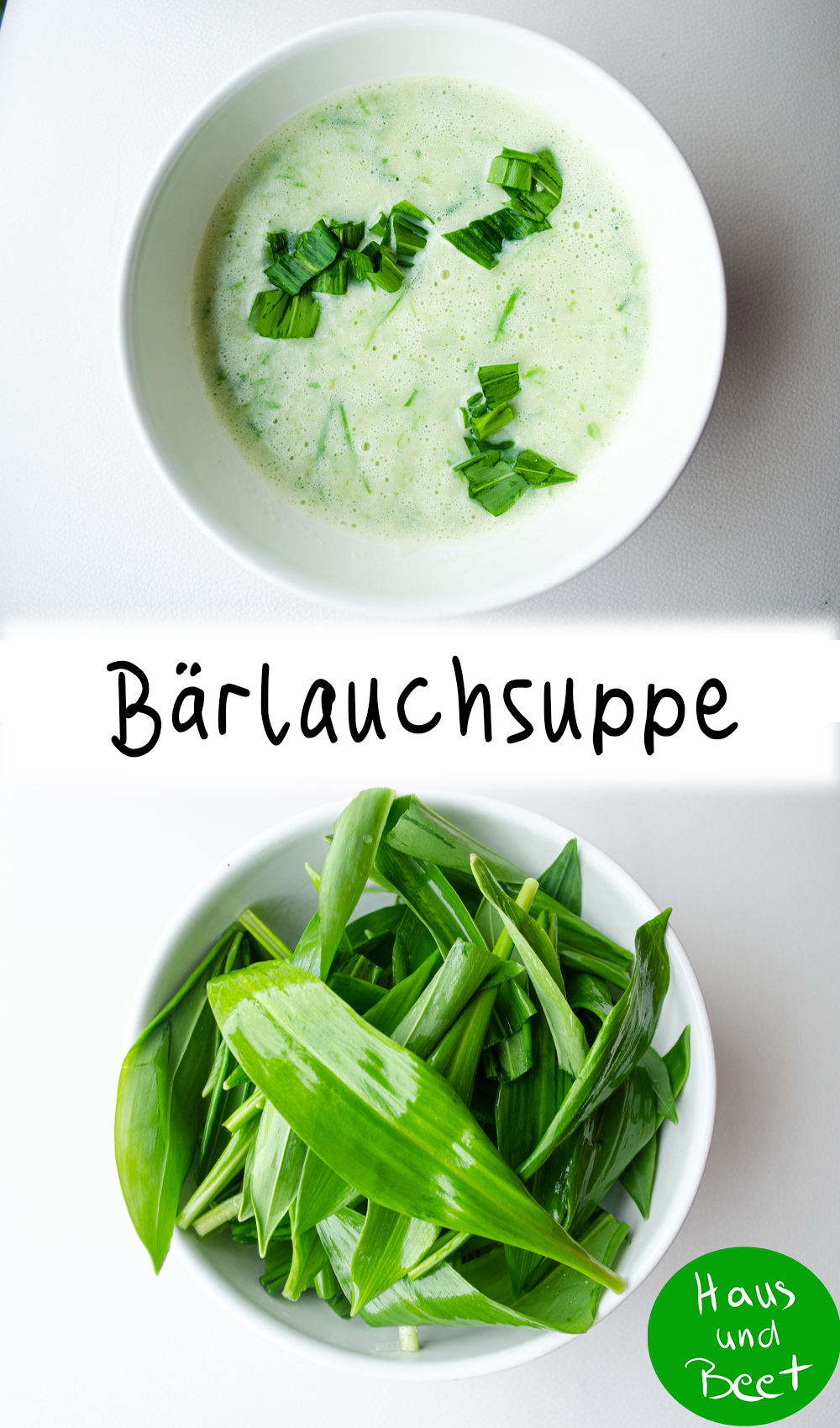 Bärlauchsuppe mit frischem Bärlauch