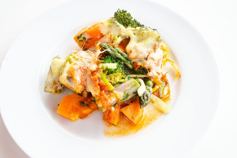 Grüner Spargel Auflauf aus dem Ofen