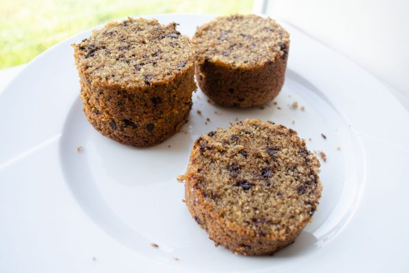 Kuchen im Glas mit Schokoraspel
