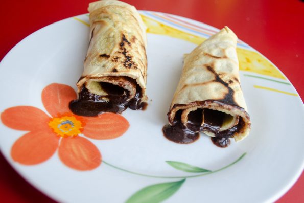 Pfannkuchen süß gefüllt