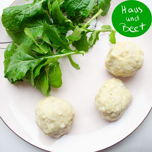 Semmelknödel mit Rucola