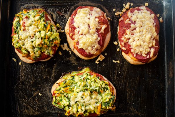 Pizzabrötchen vegetarisch und für Kinder