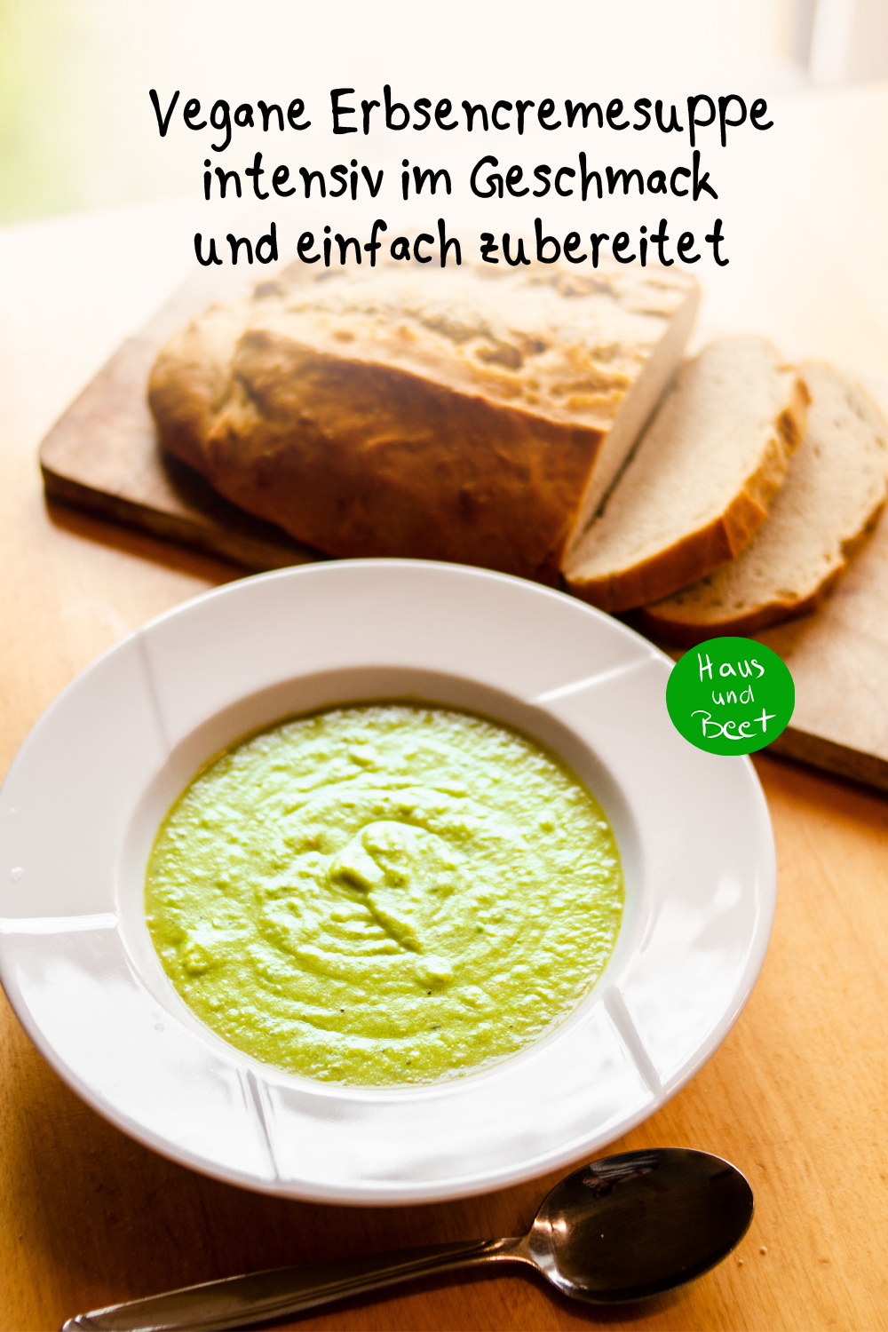 Vegane Erbsencremesuppe