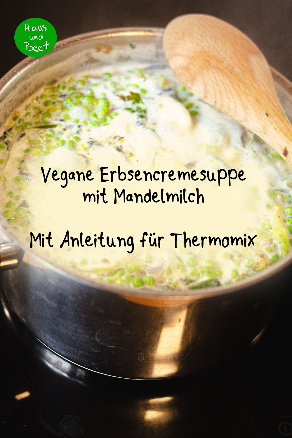 Vegane Erbsencremesuppe Thermomix