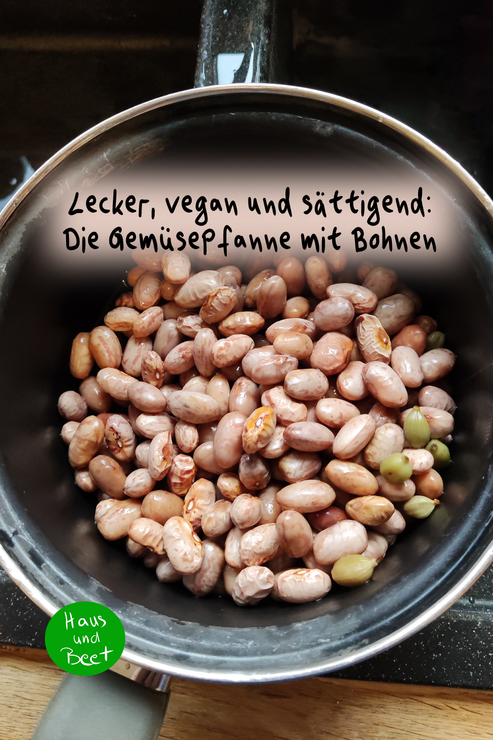 Vegane Gemüsepfanne mit Bohnen