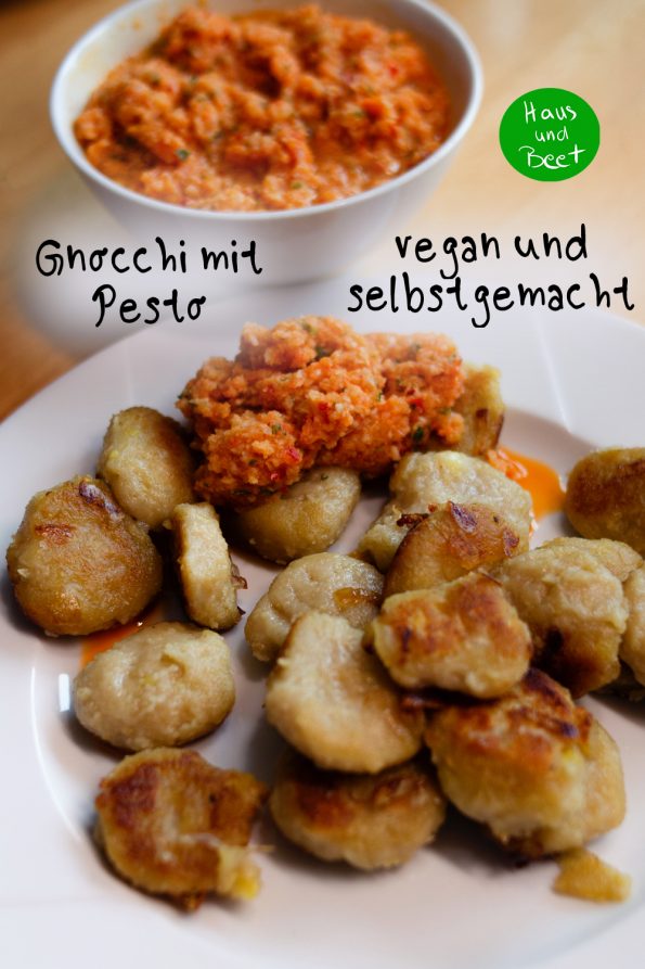 Gnocchi mit Pesto vegan und selbstgemacht